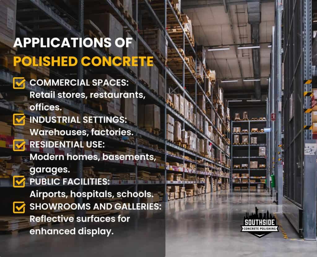 Applications of Polished Concrete and Epoxy Flooring