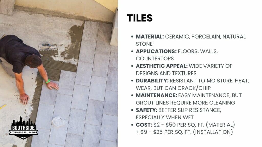 is tile flooring good for commercial use