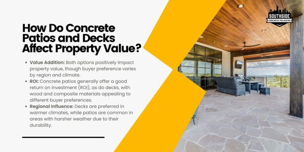 How Do Concrete Patios and Decks Affect Property Value