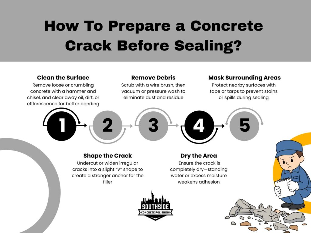 How To Prepare a Concrete Crack Before Sealing
