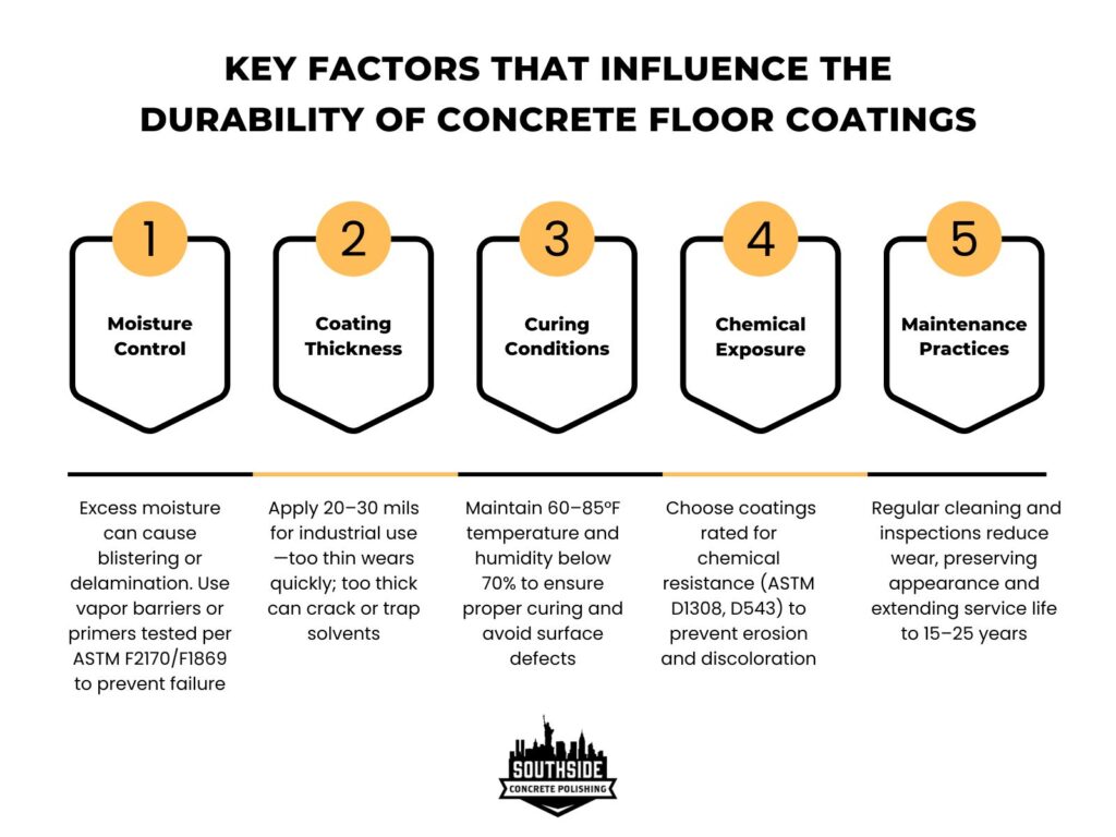 Key Factors That Influence the Durability of Concrete Floor Coatings