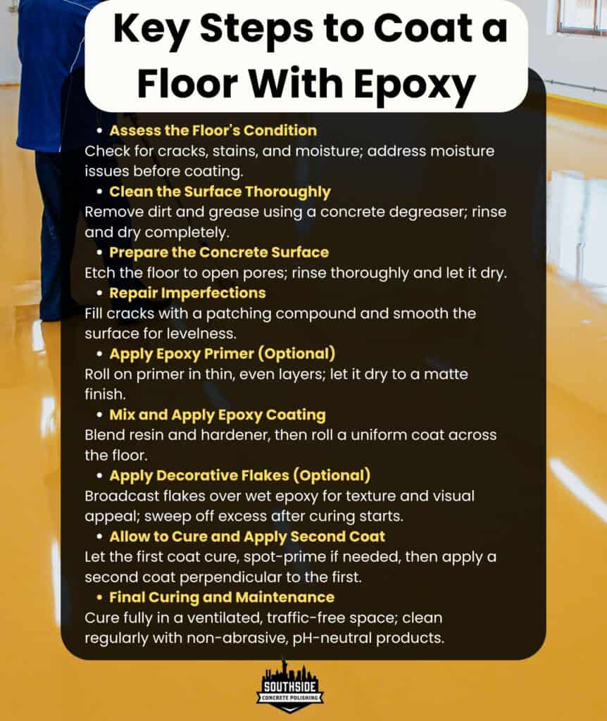 Key Steps to Coat a Floor With Epoxy