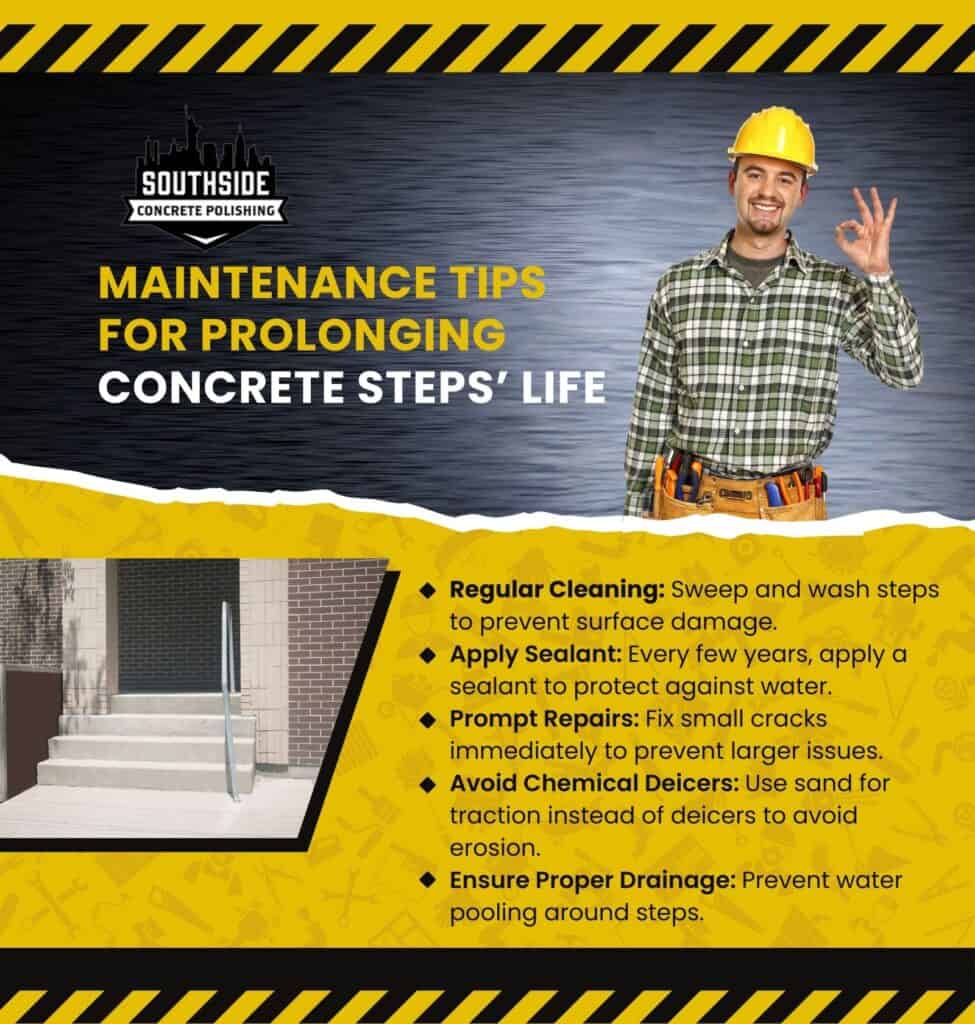 Maintenance Tips for Prolonging Concrete Steps' Life