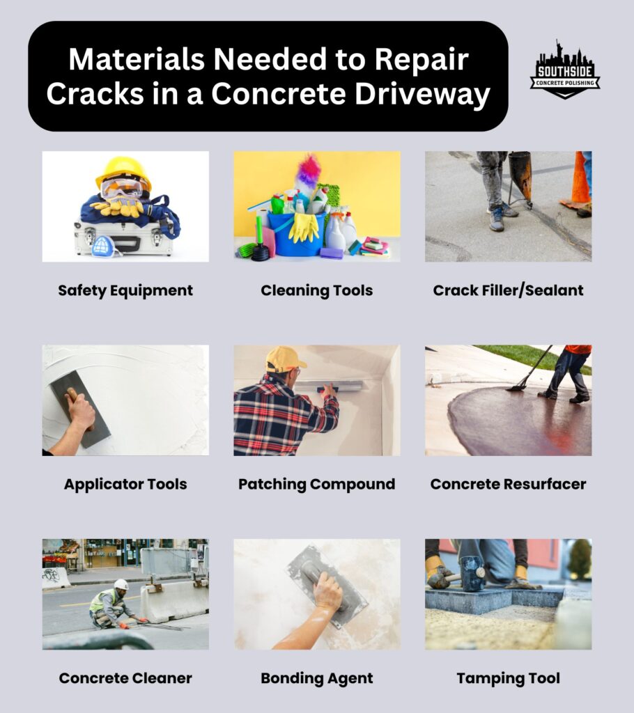 Materials Needed to Repair Cracks in a Concrete Driveway