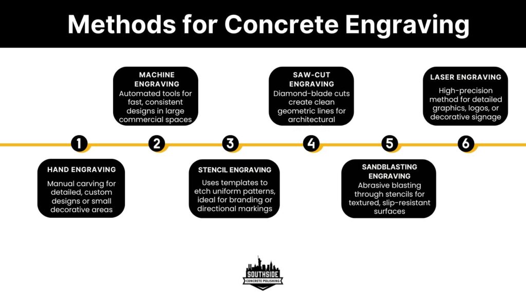 Methods for Concrete Engraving