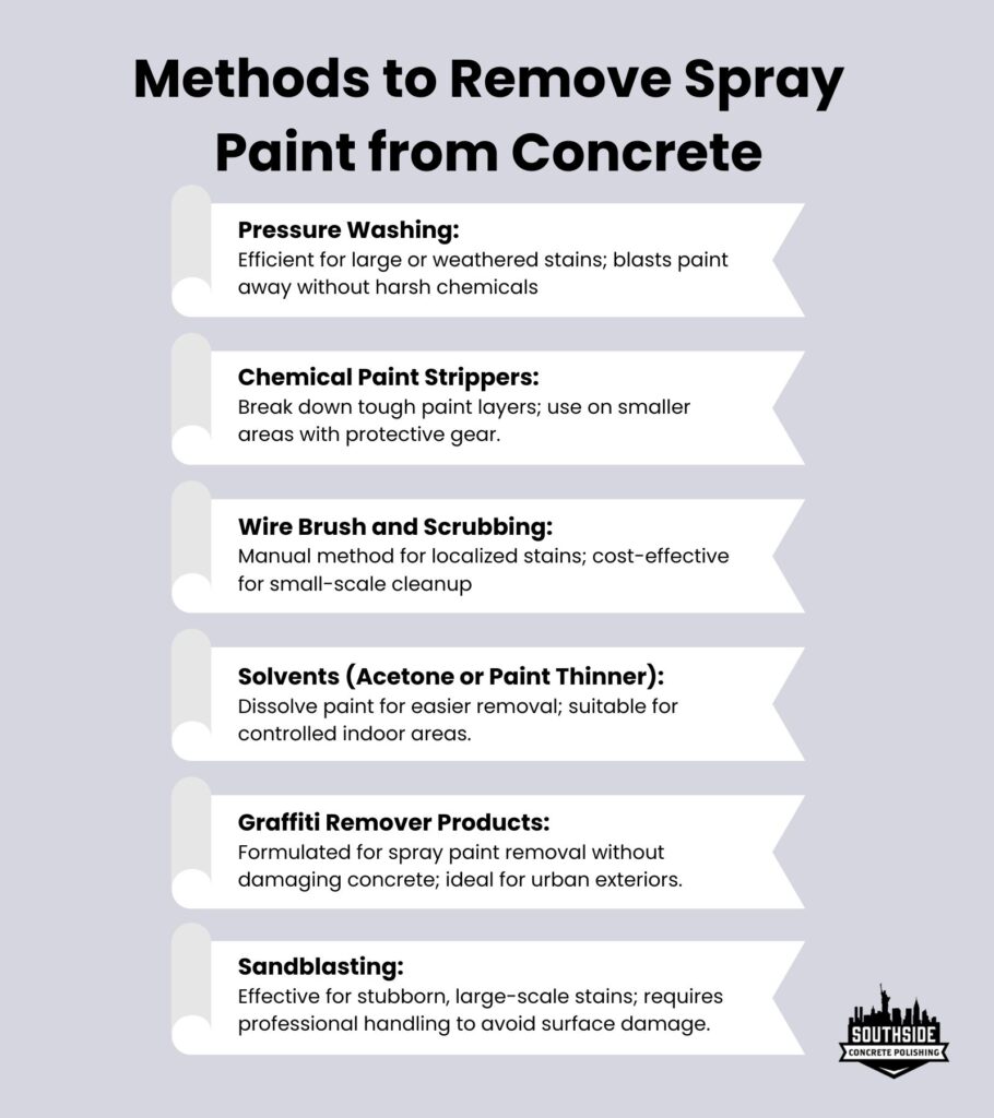 Methods to Remove Spray Paint from Concrete