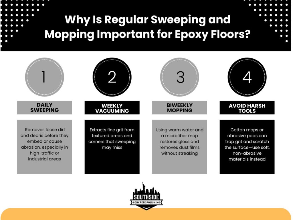 Why Is Regular Sweeping and Mopping Important for Epoxy Floors